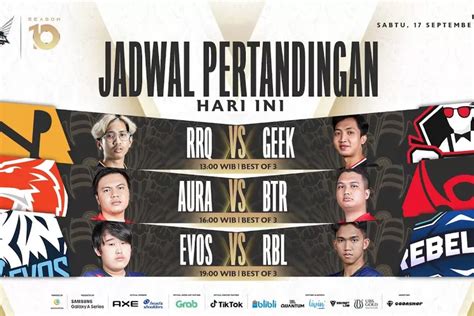 LIVE MPL ID Season 10 Hari Ini Sabtu 17 September 2022 Jangan