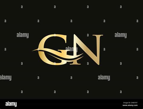 Dise O De Logotipo Con Letra Gn Carta Premium Con Logotipo Gn Dise O