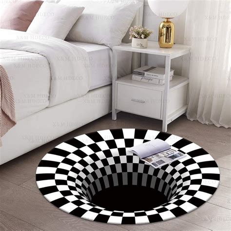 Buy D Bottomless Hole Optical Illusion Area Rug Carpet For Living Room