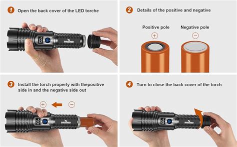 Led Torch Rechargeable Flashlight Shadowhawk Lumens Xhm