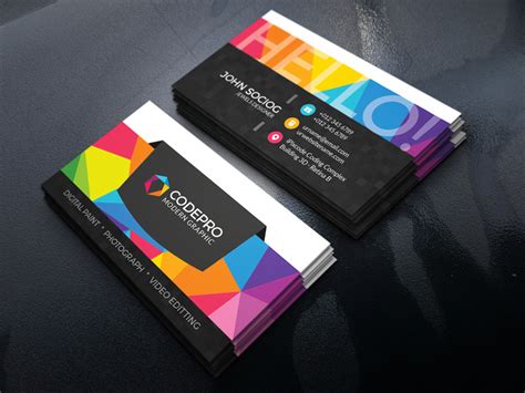 Studio Business Card Template #243090 - TemplateMonster