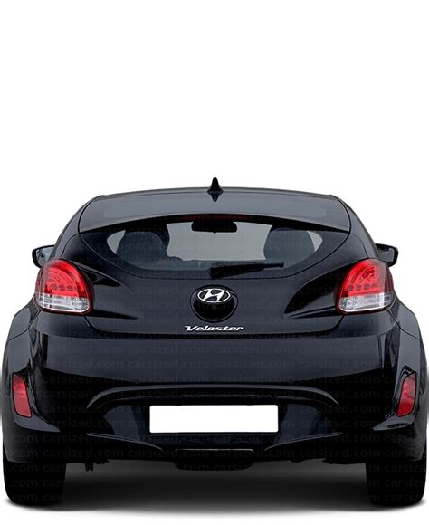 Hyundai Veloster Dimensiones Vista Trasera