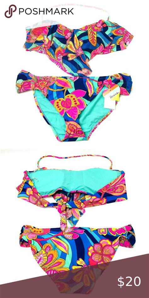 Bandeau Piece Bikini Swim Suit Nwt Xl