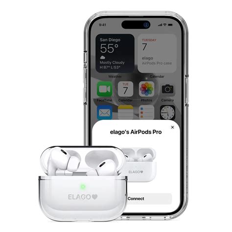 Elago Clear Case Airpods Pro Aqua Blue