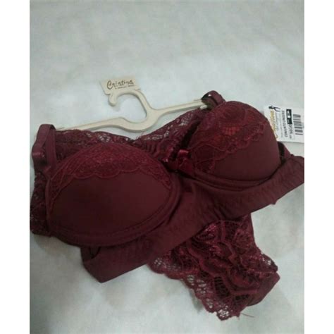 Lingerie Cor Vinho Tam P Shopee Brasil