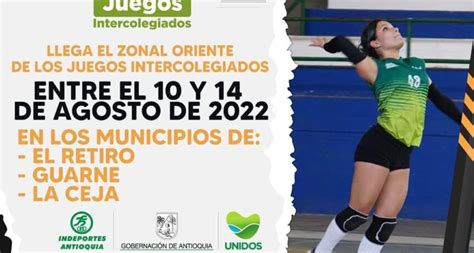 Inicia El Zonal De Los Juegos Intercolegiados En El Oriente Antioque O