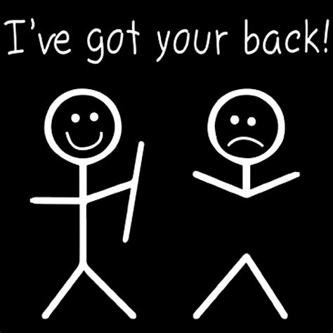 I've Got Your Back Stick Figure Unisex Tee Shirt in - Etsy