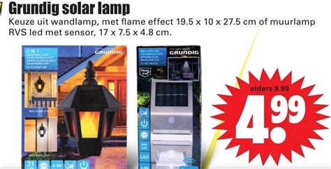 Grundig Solar Lamp Aanbieding Bij Dirk