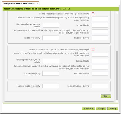 Roczne Rozliczenie Sk Adki Na Ubezpieczenie Zdrowotne