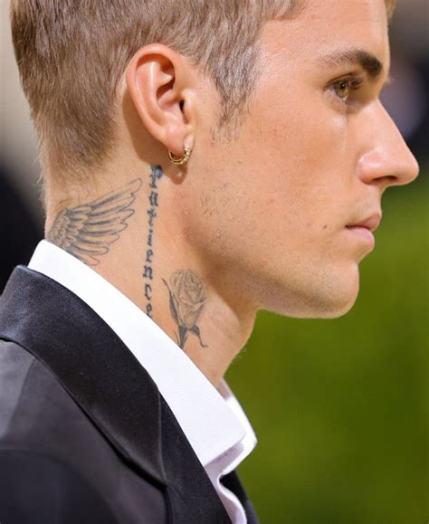 Justin Bieber Neck Tattoo Patience