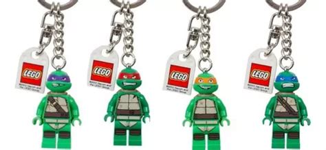 Lego 4 Llaveros Tortugas Ninja Raphael Leo Don Y Mich Envío gratis