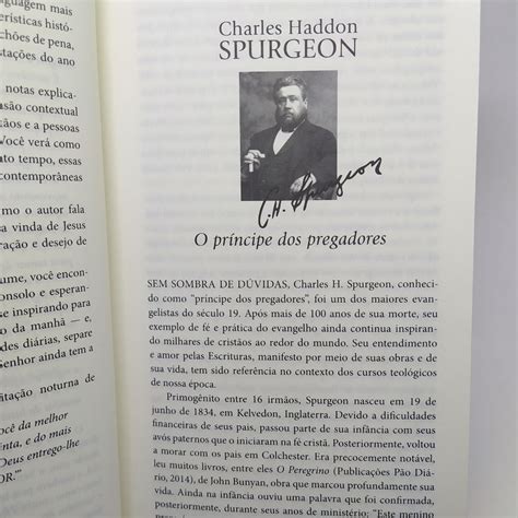 Devocional Dia A Dia Spurgeon Manh E Noite Capa Dura P O Di Rio