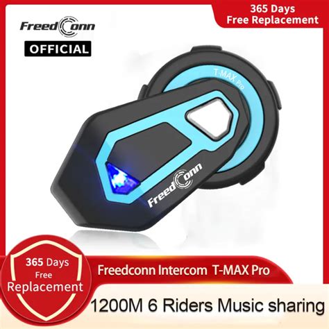 Freedconn T Max Pro Bluetooth Motorcycle Intercom Helmet Headset Motor