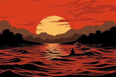 Free Lake Sunset Vector Art Download 892 Lake Sunset Icons
