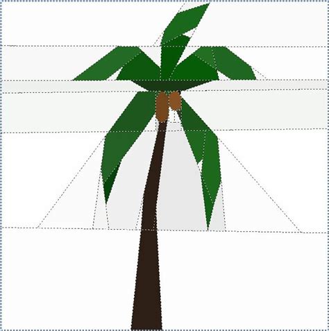 Paper Pieced Palm Tree Craftsy Free Pdf Tree Quilt Pattern Tree