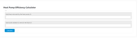 Heat Pump Efficiency Calculator Calculator Academy