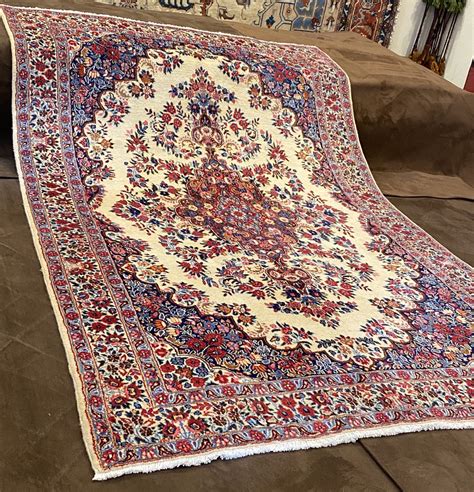 Tappeto Persiano Dorokhsh Semi Antico 205 X 135 Cm Ferdows Tappeti