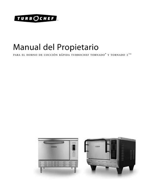 Manual Del Propietario De Turbochef