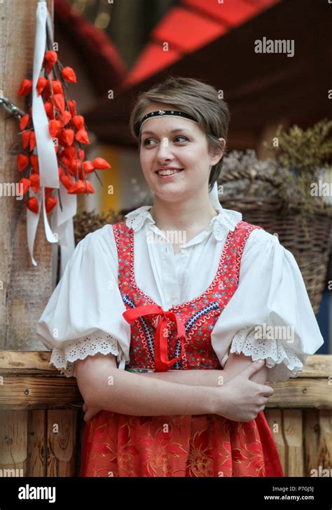Traditional Young Maiden Stock Photo - Alamy