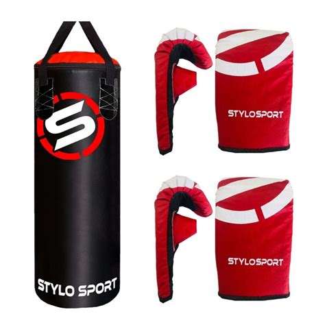 Saco De Boxe Pancada Muaythai Mma Stylo 70 2 Pares De Luva Adulto