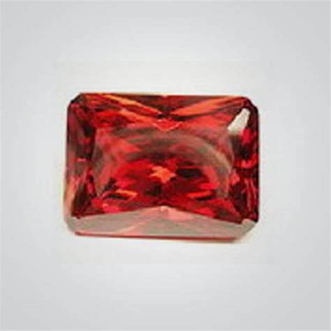 Cubic Zirconia Red Octagon Cubic Zirconia Cz Natural And Synthetic