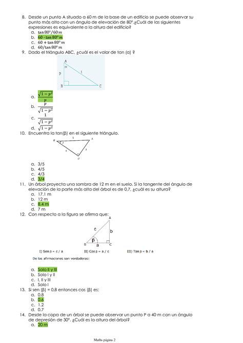 SOLUTION Ejercitacion Formulario Trigonometr A Studypool