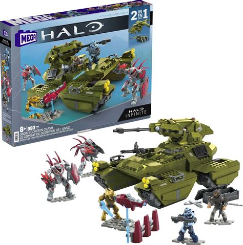 Mega Construx Halo Batalla de UNSC Scorpion Juguete de Construcción