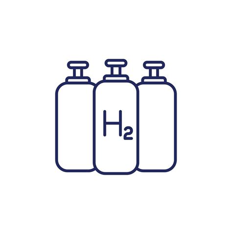 Hydrogen Tanks Line Icon Vector 3184261 Vector Art At Vecteezy