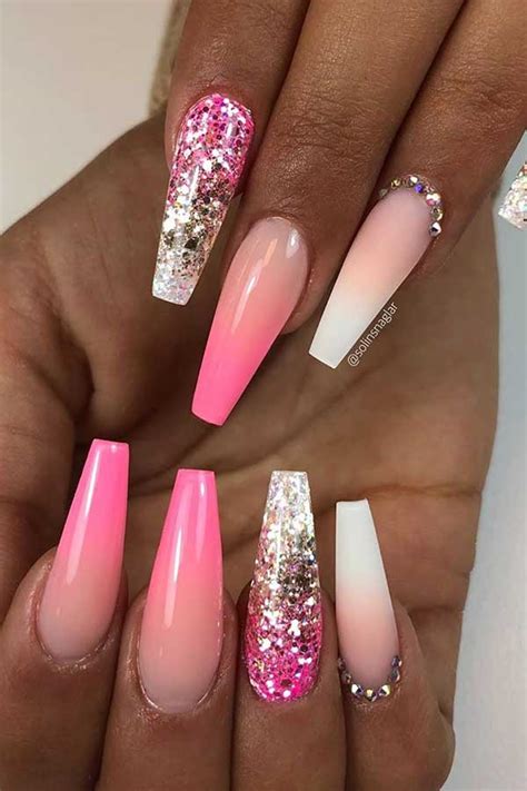 21 Ways To Wear Pink And White Ombre Nails Stayglam