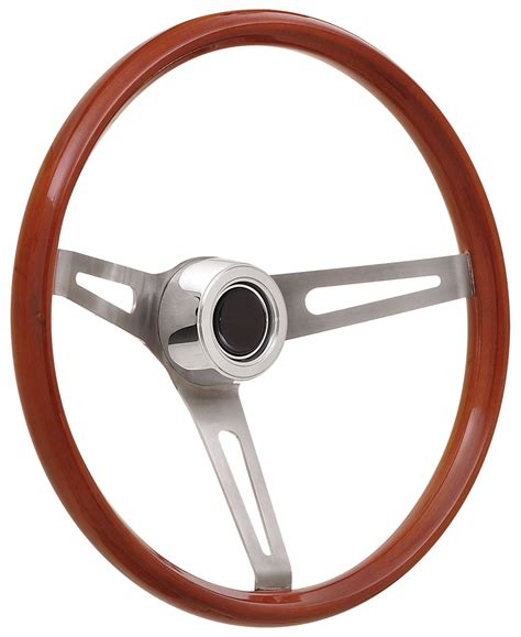 GT Performance Steering Wheel Kit 59 69 GM Retro Wood Hi Rise Cap