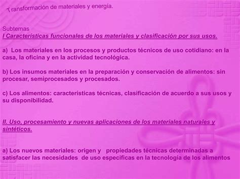 Transformaci N De Materiales Y Energ A Verdadero Ppt