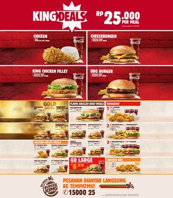 Harga Menu Burger King Terbaru Lengkap Info Harga Menu