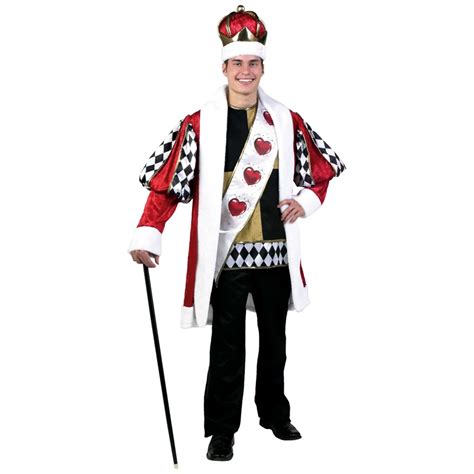 Adult Mens Deluxe King Of Hearts Alice In Wonderland Halloween