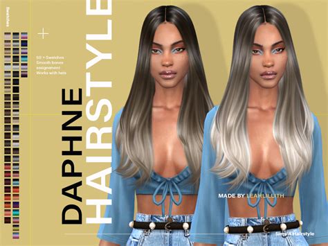 The Sims Resource LeahLillith Daphne Hairstyle