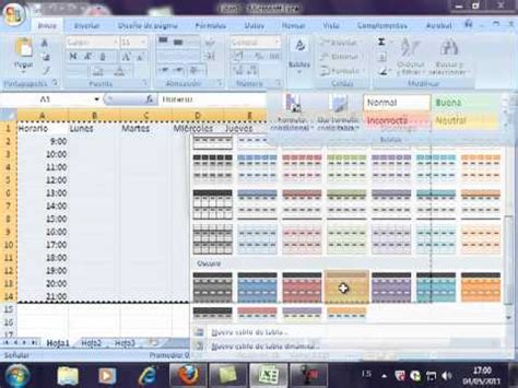 Autoformatos De Tablas En Excel 2007 Mp4 YouTube