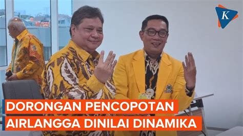 Ridwan Kamil Tegaskan Airlangga Tetap Bacapres Atau Bacawapres Golkar