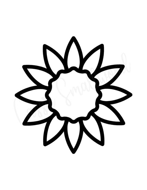 9 Free Printable Sunflower Templates Cassie Smallwood