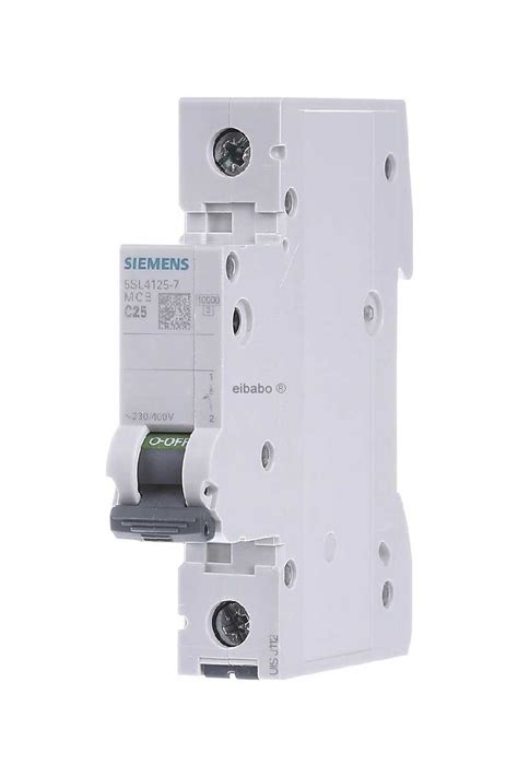 Siemens 5SL4125 7 10kA 25A 1 Fazlı C Tipi Otomatik Sigorta