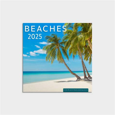 Beaches 2025 Mini Inspirational Wall Calendar