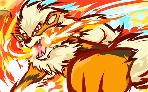 Wallpaper Ilustrasi Anime Pok Mon Arcanine Ishmam X