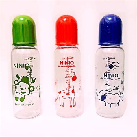 Jual Botol Susu Penyimpan Asi Dot Bayi Soft Neck Ninio Round Bottle