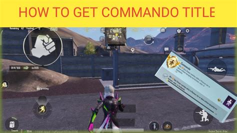 Commando Title Easy Way To Complete In Bgmi Commando Title Complete