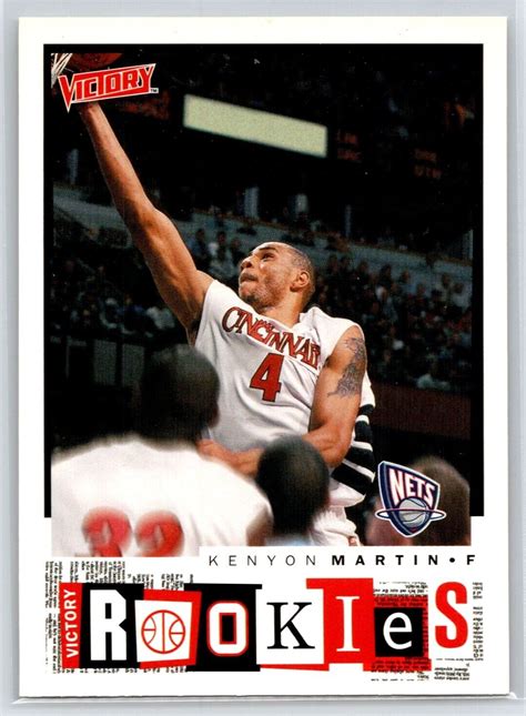 2000 01 Upper Deck Victory 261 Kenyon Martin New Jersey Nets Card RC