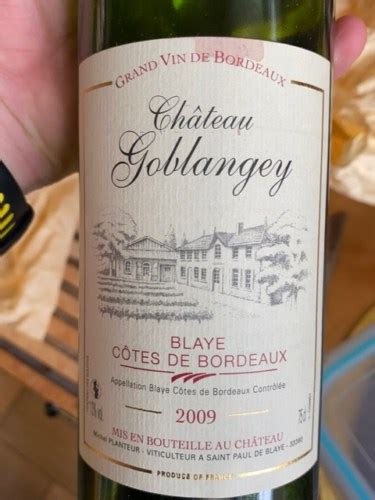 Ch Teau Goblangey Blaye C Tes De Bordeaux Vivino Us