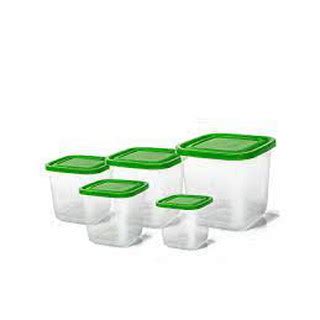 Jogo De Mantimento Plastico Transparente 5pcs Shopee Brasil