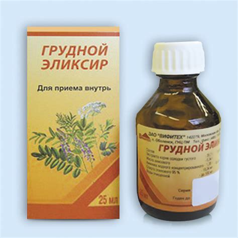 Грудной эликсир инструкция по применению: показания, противопоказания ...