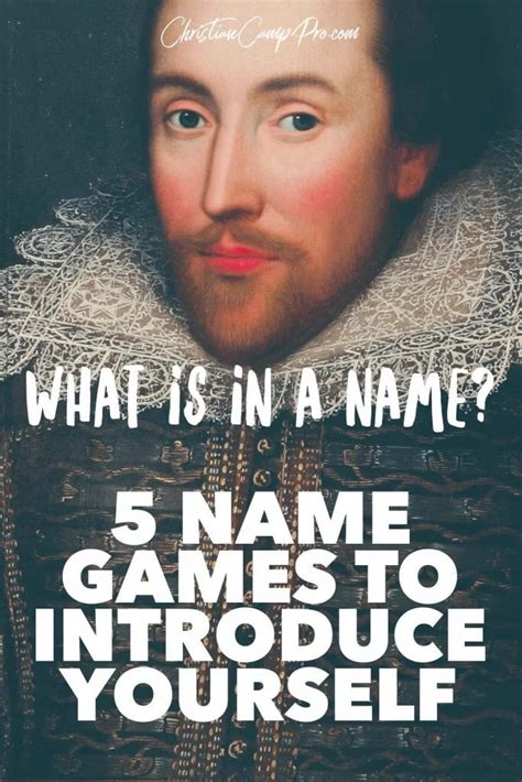 Whats In A Name 5 Name Games To Introduce Yourself Christian Camp Pro