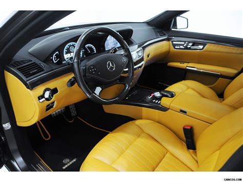 2012 Brabus 800 Based On Mercedes Benz S Class Yellow And Black Interior Benz S Benz S Class