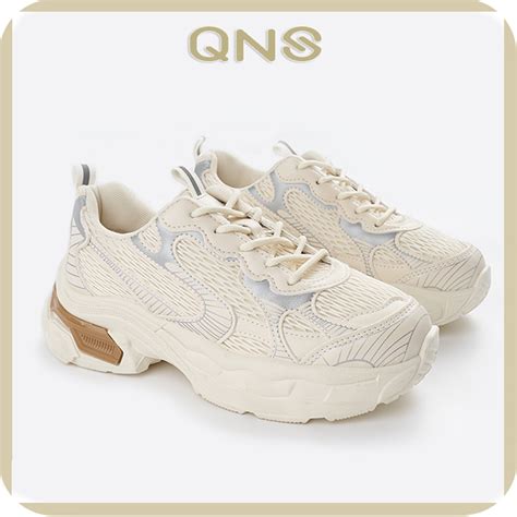 Jual Qns Sepatu Sneakers Wanita Putih Sepatu Kekinian Olahraga Sepatu