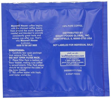 Maxwell House Original Roast Ground Coffee 10 Count Filter Packs Pack